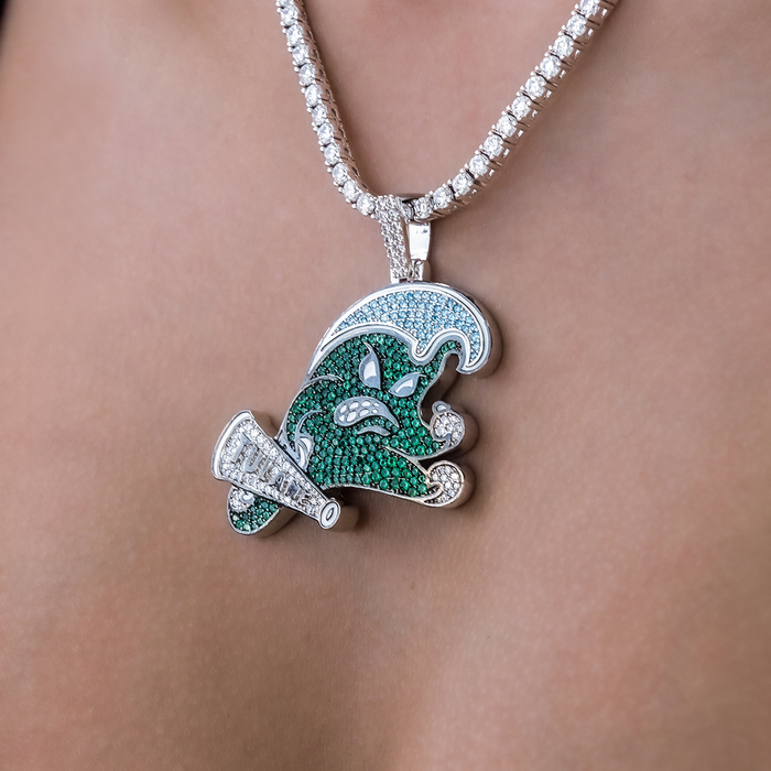 Tulane Green Wave Official NCAA Logo Pendant