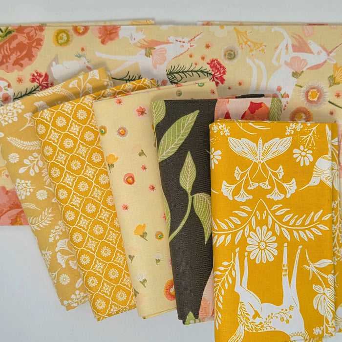 Unicorn Dreams by Ginger Deverell Collection | Fat Quarter Bundle - 6pcs (UD25725) - Maple Leaf Quilting Company Ltd.