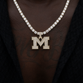 University of Michigan Wolverines Official NCAA Micro Logo Pendant in Yellow Gold