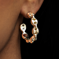 Valentina Hoop Earrings - Yellow Gold