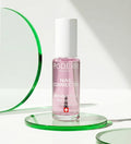 Vernis Nail Corrector booster éclat biopeptides rose nacré Poderm sur support design