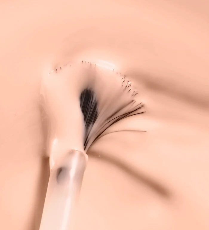Texture du vernis Color Care beige Poderm