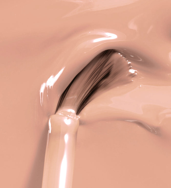 Texture du vernis Color Care nude beige Poderm