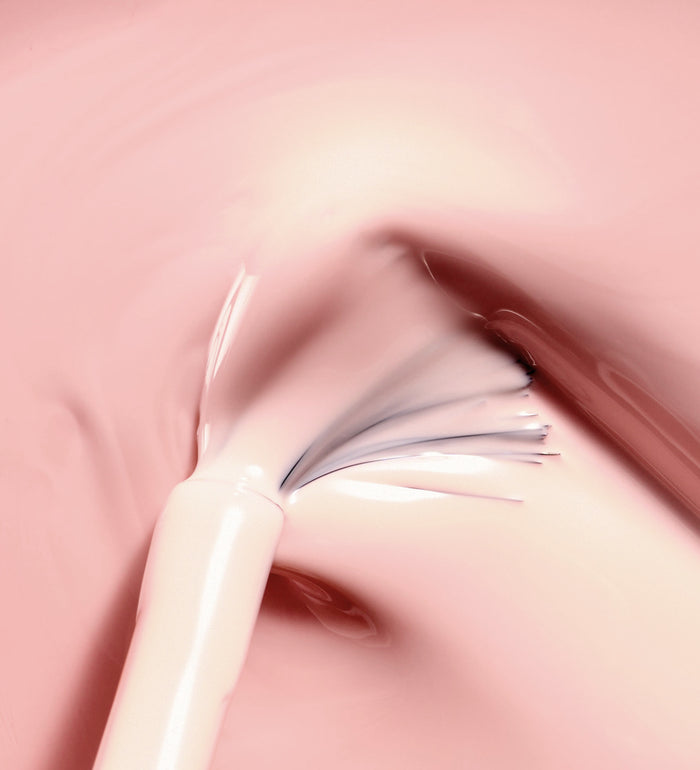 Texture du vernis Color Care rose Poderm