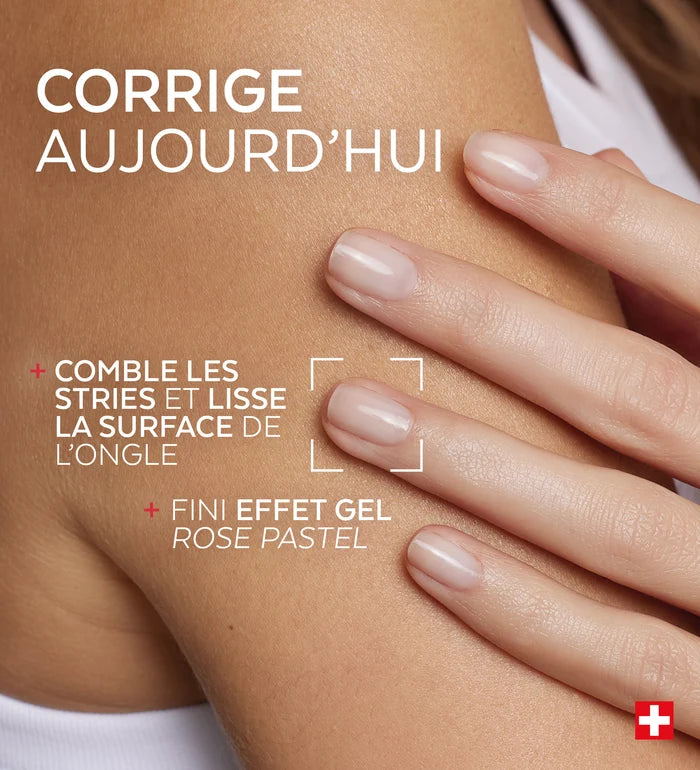 Bénéfices du vernis Nail Corrector comblant collagène Poderm comble les stries