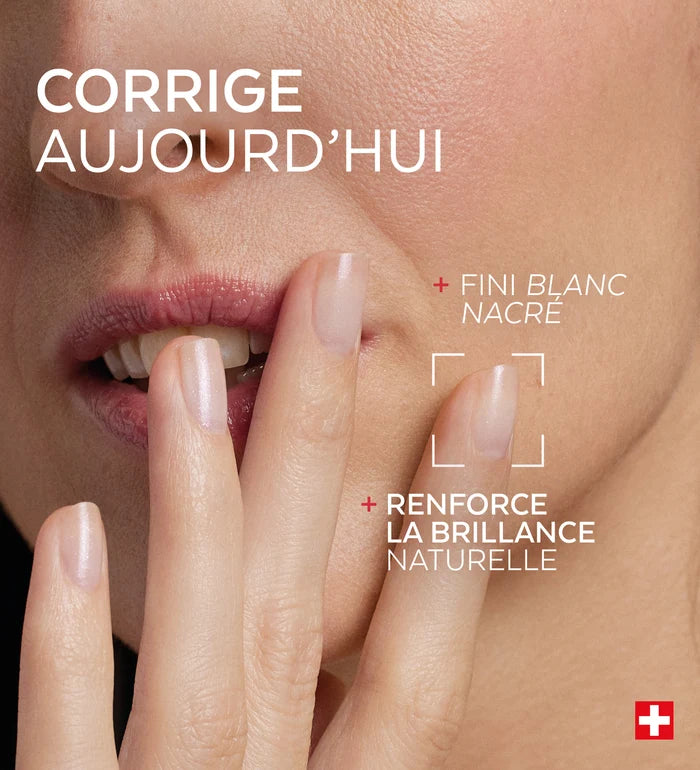 Bénéfices du vernis Nail Corrector illuminateur minéral Poderm illumine et ravive la brillance