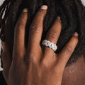 White Gold Diamond Prong Ring - The GLD Shop