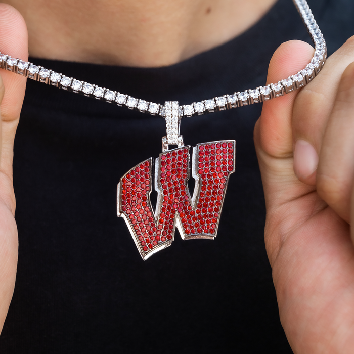 Wisconsin Badgers Logo Pendant