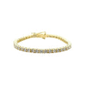 Women's Moissanite Diamond Tennis Bracelet in Yellow Gold Vermeil- 3mm