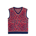 Adidas x Wales Bonner Knit Vest (Collegiate Navy / Magic Beige / Better Scarlet)