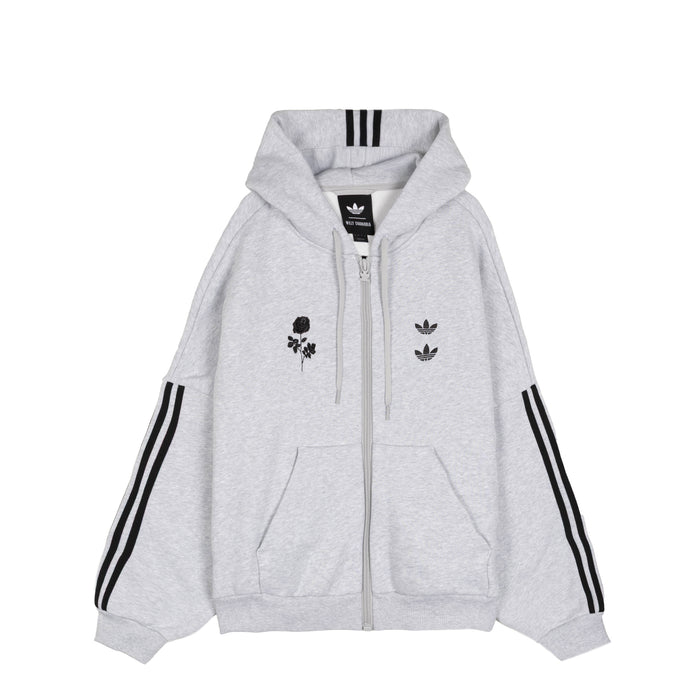 Adidas x Willy Chavarria Full-Zip Hoodie (Light Grey Heather)