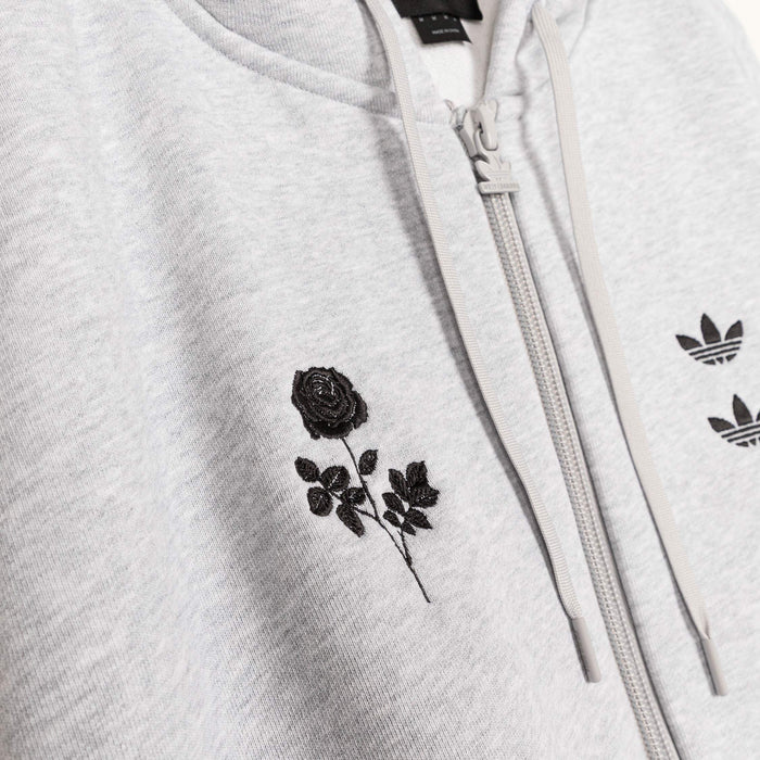 Adidas x Willy Chavarria Full-Zip Hoodie (Light Grey Heather)