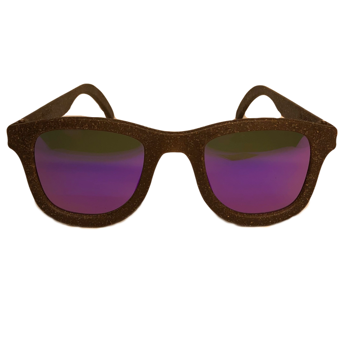 Zeus hemp sunglasses, angled view